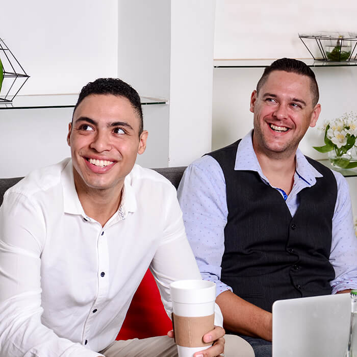 Image of Gary and Kelsey, part of the Roadside Multimedia marketing team Gary and Kelsey who are a part of our Small Business Online Marketing team